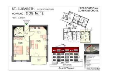 Plan und Informationen zur Wohnung 12